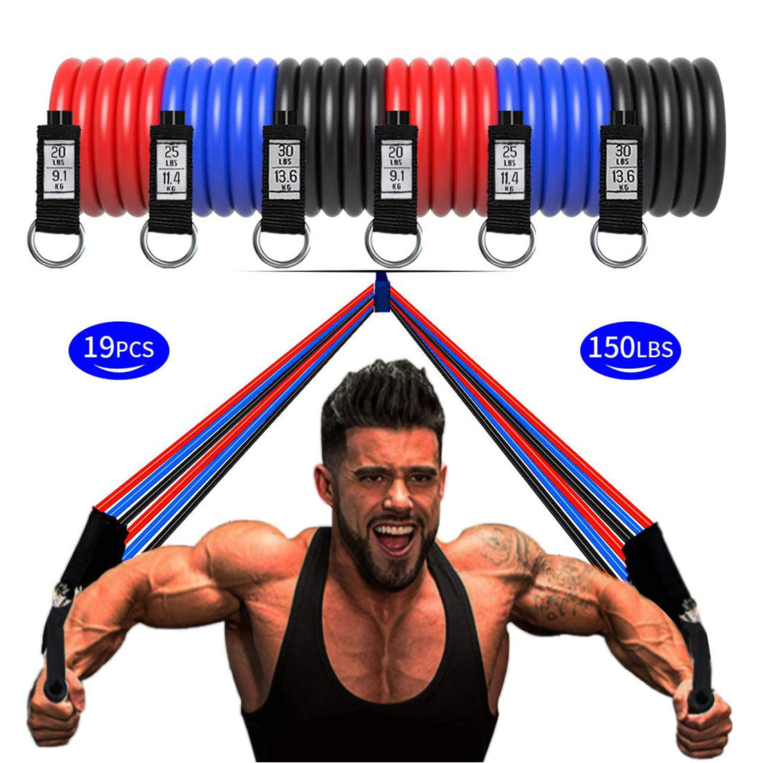 トレーニングチューブ チューブトレーニング 筋トレチュー ゴムチューブ トレーニングバンド 自宅 筋トレグッズ・収納袋