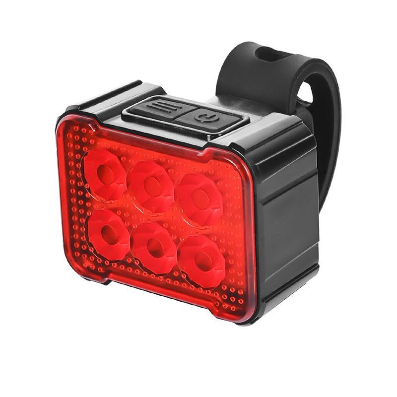 自転車 ライト 自転車ライト USB充電式 LEDライト IPX6防水 コンパクト 130ルーメン 500mAhバッテリー 8つ点灯モード