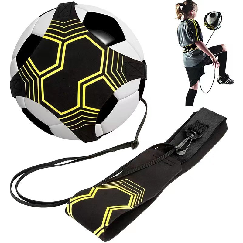 サッカー/バレーボール 練習用 スターキックトレーニング ベルト、 サッカー キック トレーナー ベルト 子供用調節可能なベルト 大人 - サイズ 3、4、5 ボールに適合