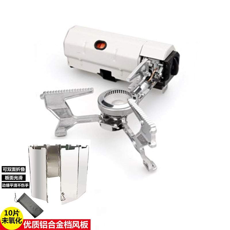 アウトドア折りたたみ式ストーブ ポータブルカセットコンロ 2600W強力ガスストーブ ミニカセットコンロ ミニコンパクトアウトドアキャンプ用品 キャンプストーブ 調理器具 防風ストーブヘッド 自由に調整可能な火力 小型軽量 省スペースカセット電磁調理器 屋内・屋外兼用