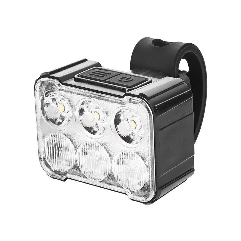 自転車 ライト 自転車ライト USB充電式 LEDライト IPX6防水 コンパクト 130ルーメン 500mAhバッテリー 8つ点灯モード