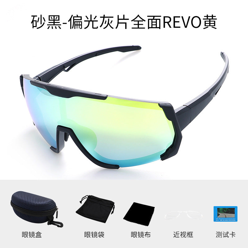 偏光スポーツサングラス 交換可能レンズ、レンズメガネ対応、フレーム2本 付き、サングラス メンズ レディース 超軽量 UV400 サイクリング ランニング 釣り ゴルフ 野球グラス